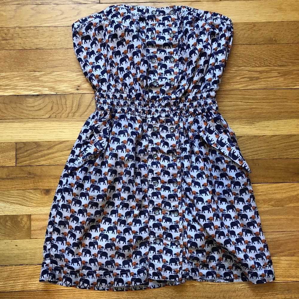 BCBGeneration Elephant strapless summer dress S